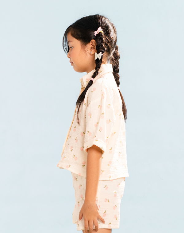NOLIMIT MAGIC IN BLOOM Girls Printed Blouse Cream