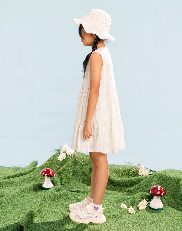 NOLIMIT MAGIC IN BLOOM Girls Stripe Dress Green