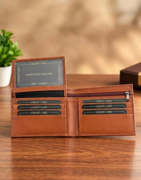 NOLIMIT Men's Bill Fold Leather Wallet