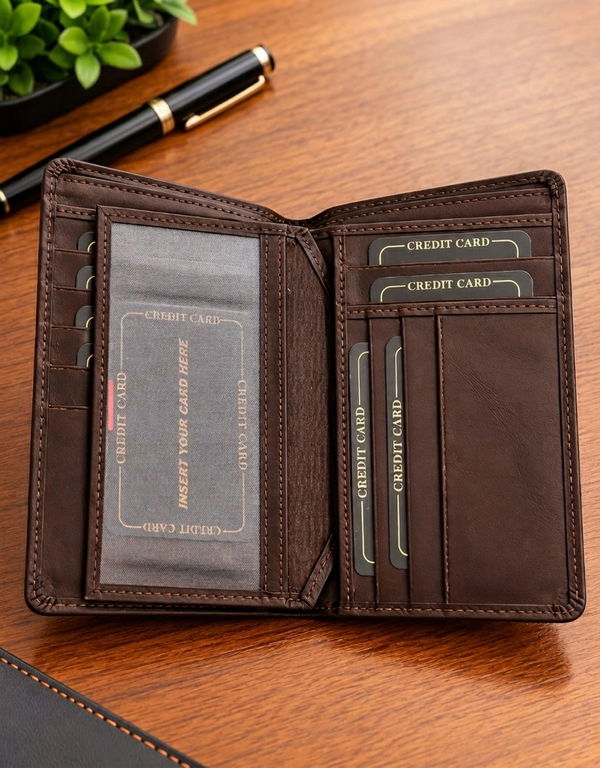 NOLIMIT Men's Bill Fold Leather Wallet