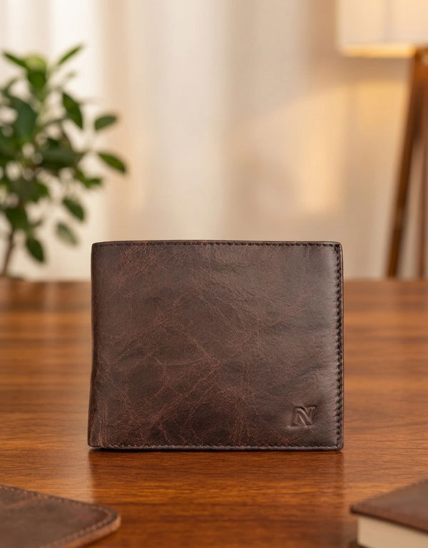 NOLIMIT Men's Bill Fold Leather Wallet