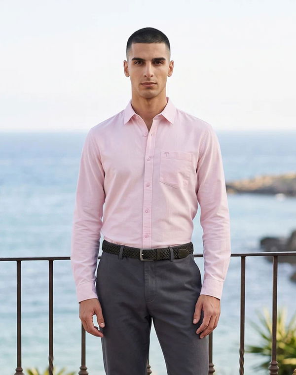 TOM DAVID Men's Slim Fit Casual Shirt