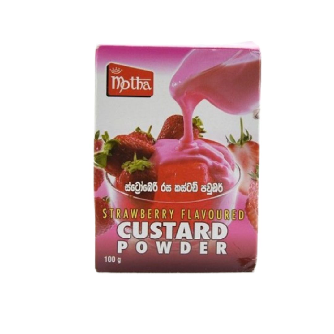 Motha Strawberry Custard Powder 100g