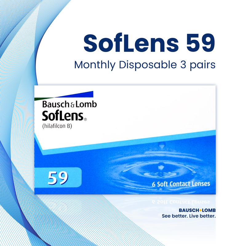 B&L SOFLENS59 MONTHLY DISPOSABLES 6 LENSES
