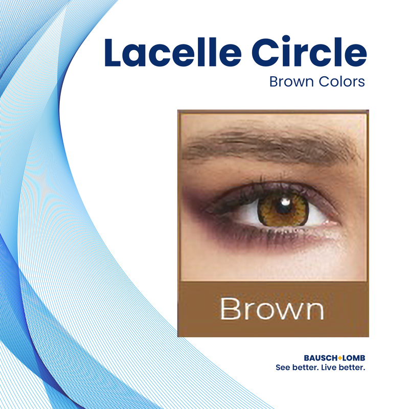 BAUSCH & LOMB LACELLE CIRCLE RX BRWN