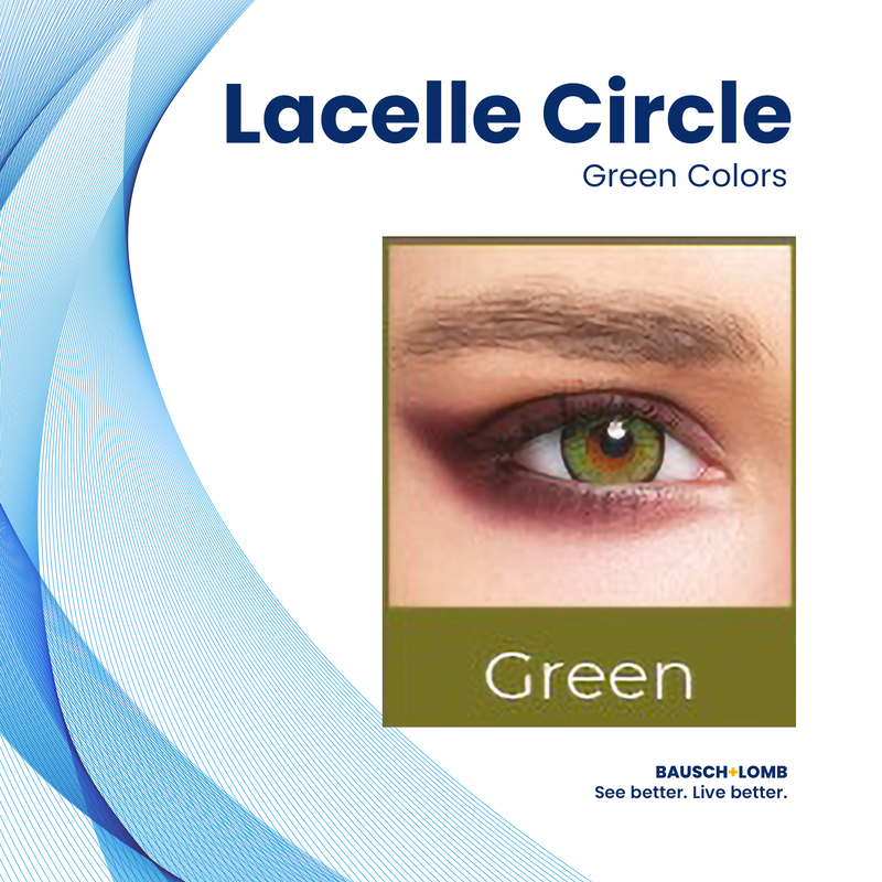 BAUSCH & LOMB LACELLE CIRCLE RX GREEN